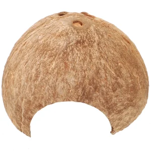 Compression Coconut Hideout House Terrarium Hit for Lizards Shell Natural Snake Habitat