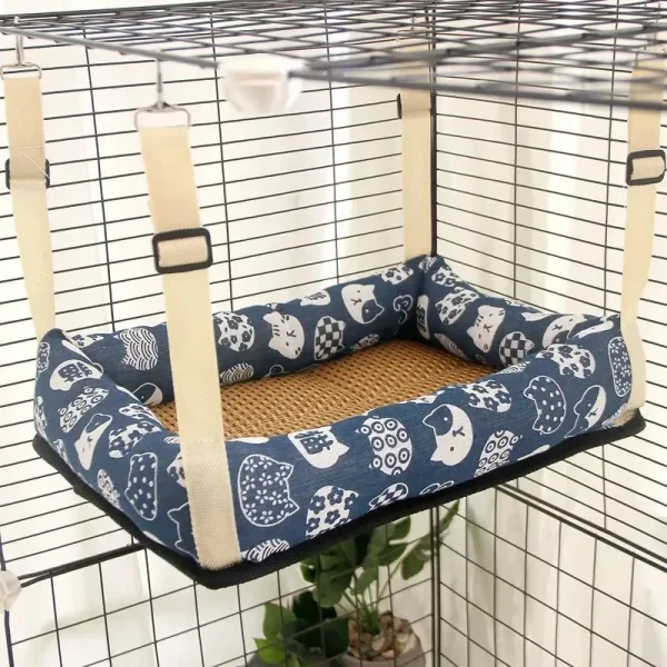 Pet Bed Warm Cushions Hammock All for Cats Plush Winter House Accessory Products Goods Houses Kitten Beds Accessories Habitats - Image 3